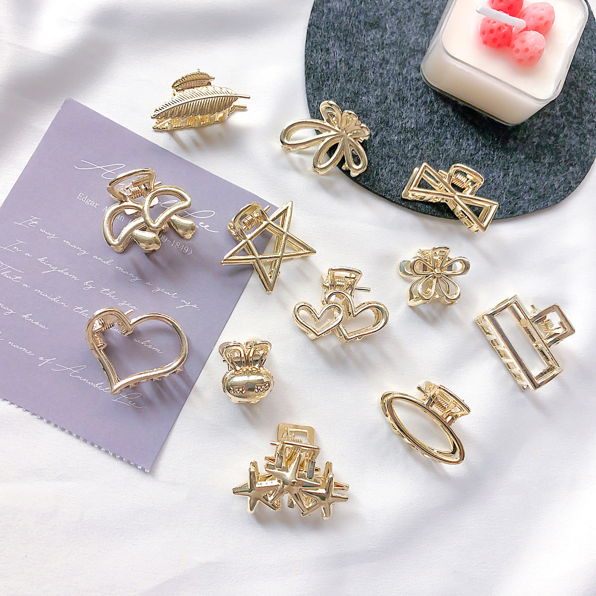 Wholesale Starfish Shell Alloy Hair Clips